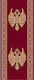 Isexan Church Carpet Orthodoxia Open Wings 80x80cm 40-8001-1000-red
