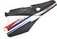 Left Motorcycle Plastic Part Gray 1pcs