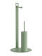 24home.gr Metallic Toilet Brush Green