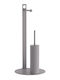 24home.gr Metallic Toilet Brush Gray