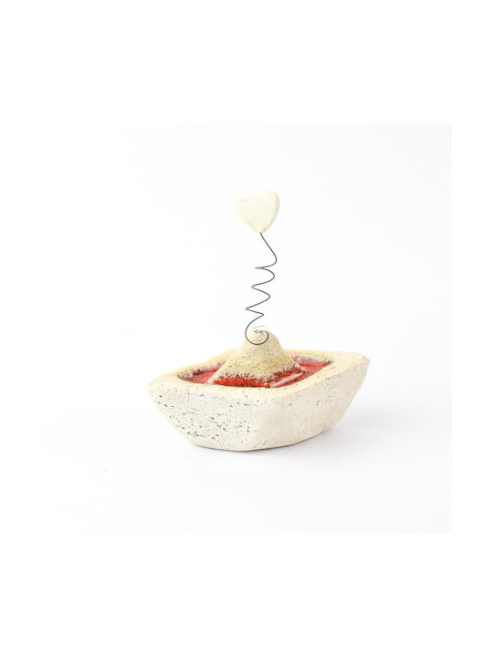 Ceramic Miniature Ship 6x3.5x6cm