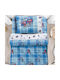 Makis Tselios Home Kids Duvet Set Single with Pillowcase Skate Blue 160x240cm