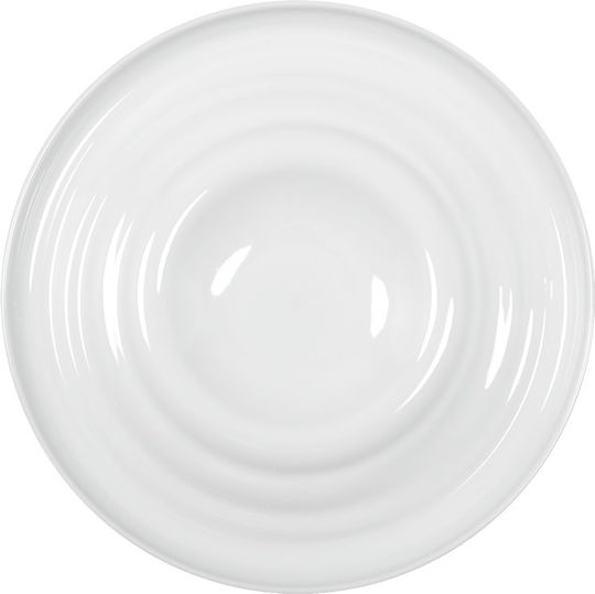 e-exoplismos Gourmet Πιάτο Ρηχό από Πορσελάνη Λευκό με Διάμετρο 32cm 6τμχ