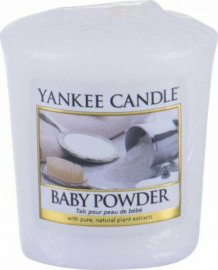 Yankee Candle Αρωματικό Κερί σε Βάζο με Άρωμα Baby Powder Λευκό 49gr 1038414