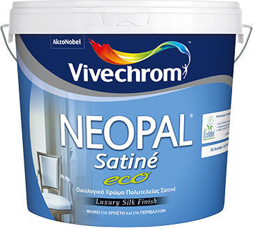 Vivechrom Neopal Satine Plastic Ecological Paint for Interior Use White 1lt