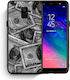 Smartfits Money Dollars Задна корица Сив (Galaxy A6 2018)