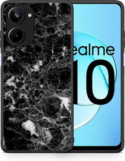 Smartfits Marble Male Back Cover Black (Realme 10)
