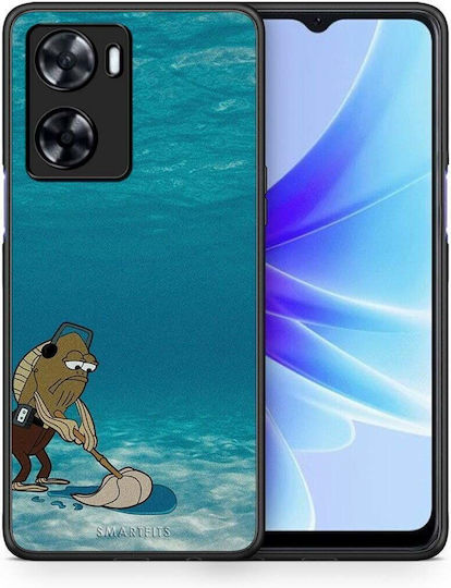 Smartfits Clean The Ocean Umschlag Rückseite Hellblau (Oppo A57 4G)