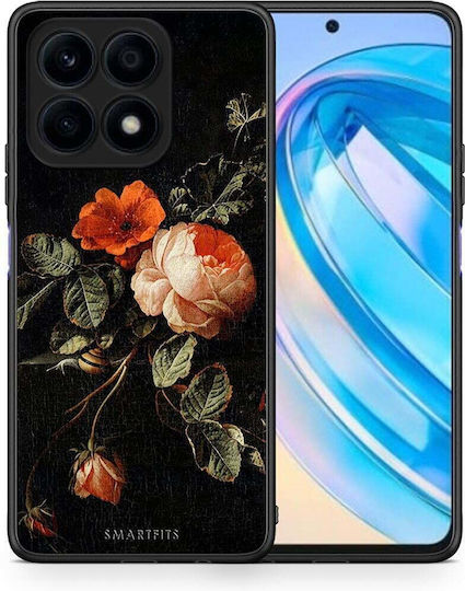 Smartfits Vintage Roses Back Cover Μαύρο (Honor X8a)
