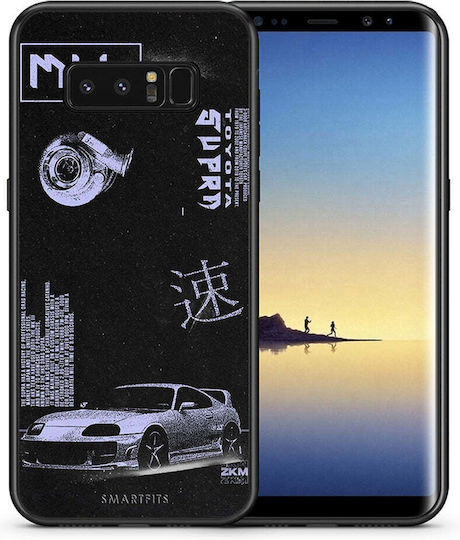 Smartfits Tokyo Drift Задна корица Черен (Galaxy Note 8)