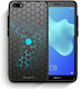 Smartfits Geometric Hexagonal Back Cover Gri (Huawei Y5 2018 / Honor 7S) 4356592500873_31209396502665