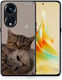 Smartfits Cats In Love Back Cover Bej (Oppo Reno8T 5G, A1 Pro)