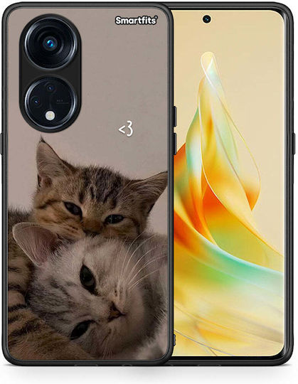 Smartfits Cats In Love Back Cover Bej (Oppo Reno8T 5G, A1 Pro)
