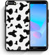 Smartfits Cow Print Umschlag Rückseite (Huawei Y6 2018)