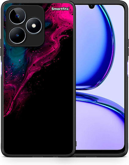 Smartfits Watercolor Pink Black Задна корица Розов (Realme C53) A00_SM1-RL-C53_WATERCOLORPINKBLA