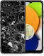 Smartfits Marble Male Задна корица Черен (Galaxy A03)