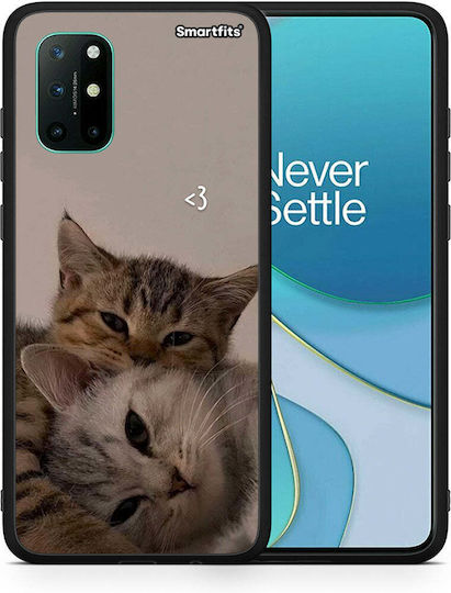 Smartfits Cats In Love Back Cover Beige (OnePlus 8T)