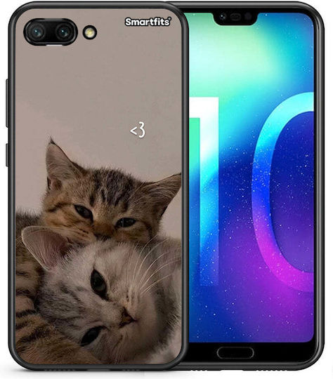 Smartfits Cats In Love Задна корица Бежов (Honor 10)