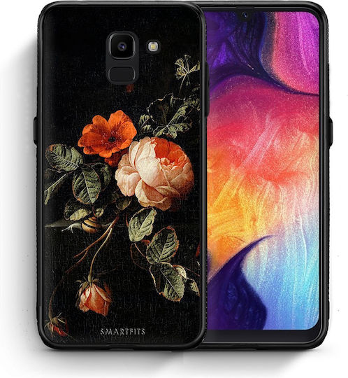 Smartfits Vintage Roses Задна корица Черен (Galaxy J6)