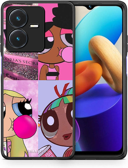 Smartfits Bubble Girls Back Cover Violet (Vivo Y22)
