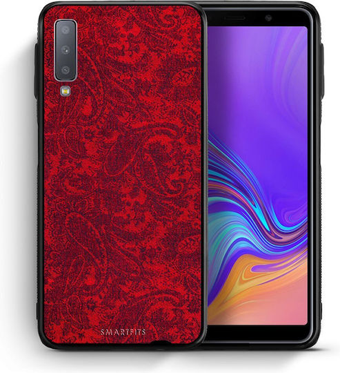 Smartfits Paisley Cashmere Back Cover Roșu (Galaxy A7 2018) 7175483850907_41416552775835
