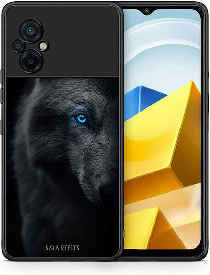 Smartfits Dark Wolf Задна корица Черен (Poco M5)