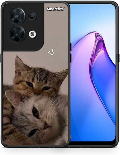Smartfits Cats In Love Back Cover Bej (Oppo Reno8)