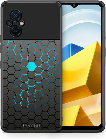 Smartfits Geometric Hexagonal Задна корица Сив (Poco M5) A00_SM1-XI-POCM5_GEOMETRICHEXAGO