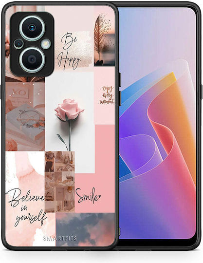 Smartfits Aesthetic Collage Back Cover Ροζ (Oppo Reno7 Lite)