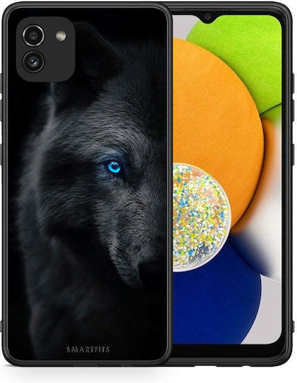 Smartfits Dark Wolf Back Cover Μαύρο (Galaxy A03)