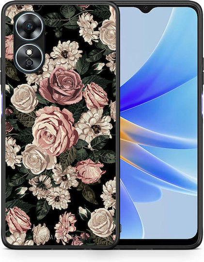Smartfits Flower Wild Roses Back Cover Ροζ (Oppo A17)