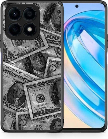 Smartfits Money Dollars Back Cover Gri (Honor X8a)