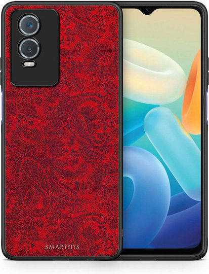 Smartfits Paisley Cashmere Back Cover Κόκκινο (Vivo Y76 5G / Y76s / Y74s)