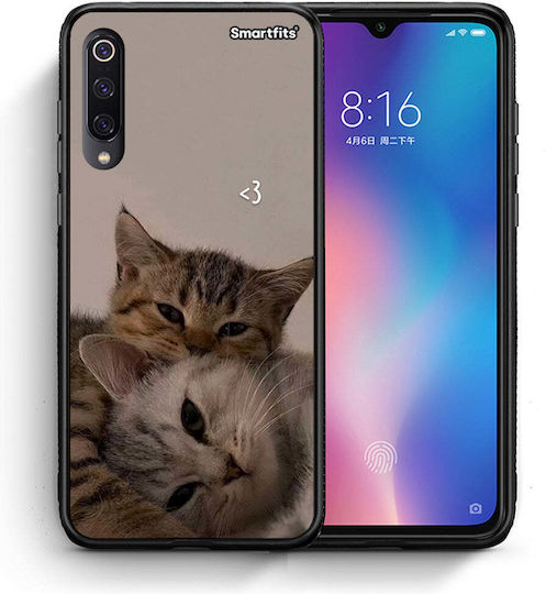 Smartfits Cats In Love Umschlag Rückseite Beige (Xiaomi Mi 9)