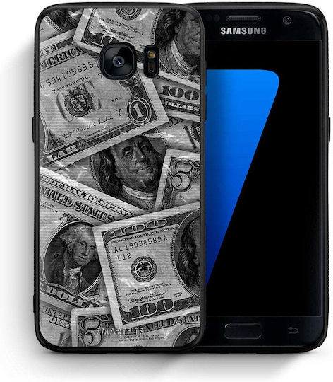 Smartfits Money Dollars Back Cover Gri (Galaxy S7)