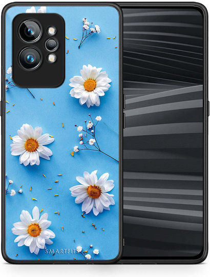Smartfits Real Daisies Umschlag Rückseite Hellblau (Realme GT2 Pro)