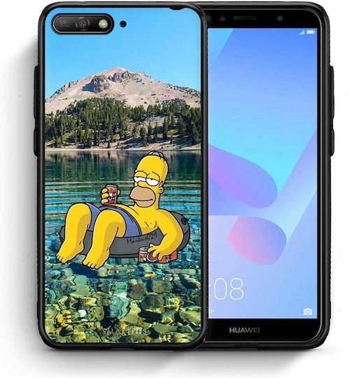 Smartfits Summer Happiness Back Cover Galben (Huawei Y6 2018)