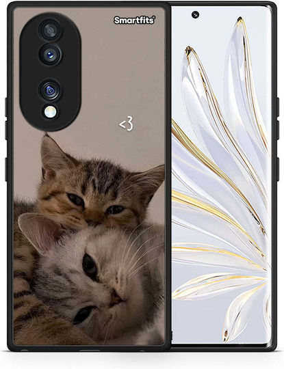 Smartfits Cats In Love Back Cover Μπεζ (Honor 70)