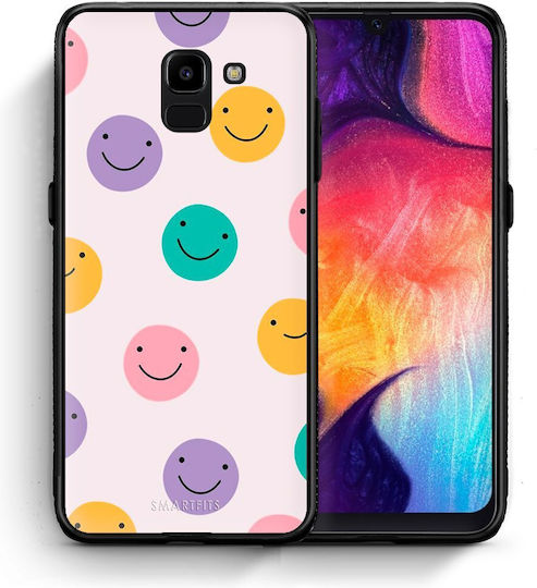 Smartfits Smiley Faces Back Cover Multicolor (Galaxy J6)