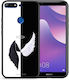 Smartfits Angels Demons Back Cover Μαύρο (Huawei Y7 2018/Y7 Prime 2018)