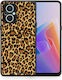 Smartfits Animal Leopard Задна корица Оранжев (Oppo Reno7 Lite) 8427257102675_46685799809363