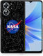 Smartfits Popart Nasa Umschlag Rückseite Schwarz (Oppo A17)