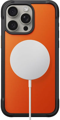 Nomad Umschlag Rückseite Silikon Orange (iPhone 15 Pro Max)