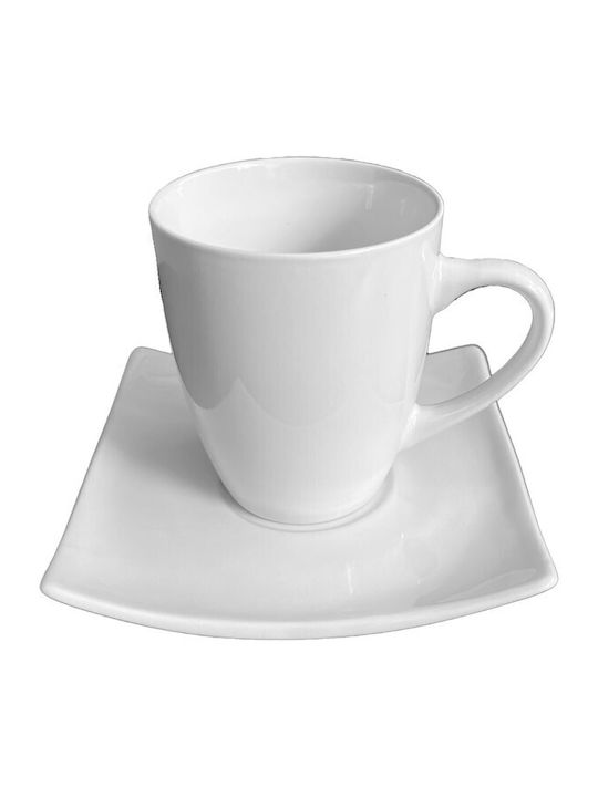 GTSA Porcelain Coffee Cup Set 300ml White