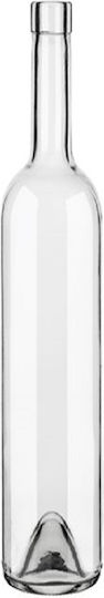 Stabplast Μπουκάλι Νερού Γυάλινο με Φελλό Διάφανο 750ml