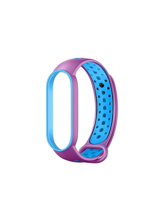 Каишка Силикон Purple/Blue (Mi Band 3/Mi Smart Band 4 - Ми Банд 3/Ми Смарт Банд 4Хуавей Банд 4)