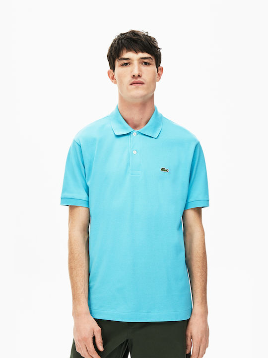 Lacoste Herren Shirt Kurzarm Polo Hellblau