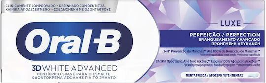 Oral-B 3d White Advanced Luxe Perfection Οδοντόκρεμα για Λεύκανση 75ml