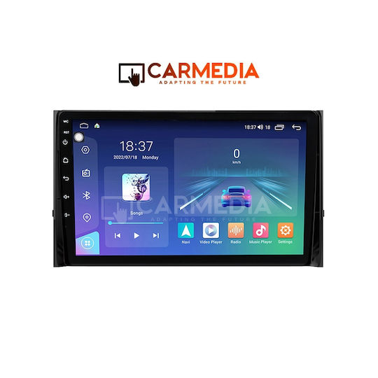 Carmedia Ηχοσύστημα Αυτοκινήτου για Skoda Karoq 2016+ (Bluetooth/USB/WiFi/GPS/Apple-Carplay/Android-Auto) με Οθόνη Αφής 9"