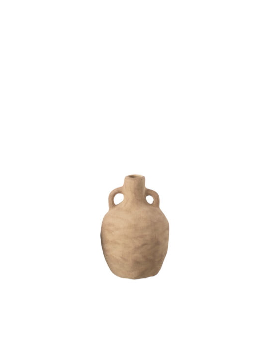 Decorative Vase Ceramic Beige 11x16cm 1pcs